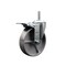 Service Caster 5 Inch Semi Steel Wheel Swivel 58 Inch Threaded Stem Caster Total Lock Brake SCC SCC-TSTTL20S515-SSR-58212 - alternate 1